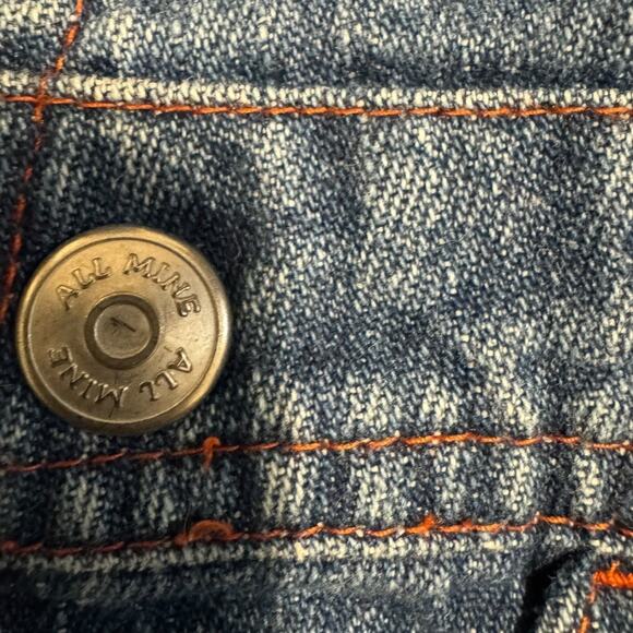 Vintage Baby Denim Overalls 12M Golfing Dino Pals Embroidered Dinosaurs - Picture 4 of 9